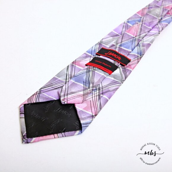 J. Garcia Aztec Objects Silk Tie - Picture 4 of 5